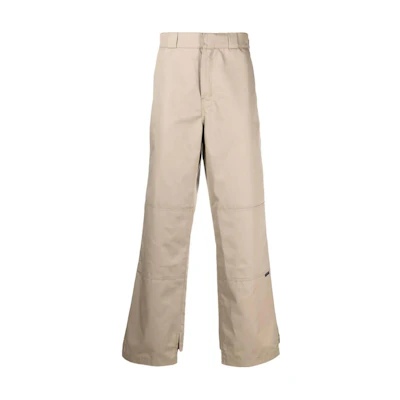 PALM ANGELS SS23 Casual Straight-Leg Pants Khaki Color. PMCG003S23FAB0016118