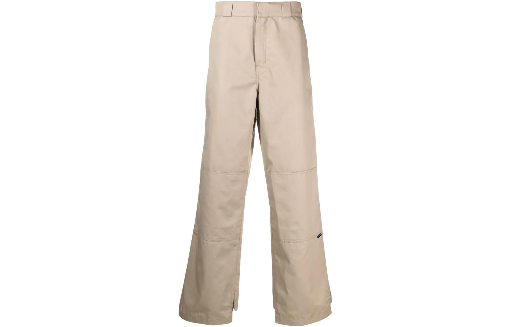Order PALM ANGELS SS23  Casual Straight-Leg Pants Khaki Color. PMCG003S23FAB0016118