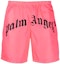 Buy PALM ANGELS SS23 粉色Logo松紧腰泳裤. PMFA005C99FAB0026810