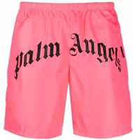 Order PALM ANGELS SS23 Bañador Rosa con Logo y Cintura Elástica. PMFA005C99FAB0026810