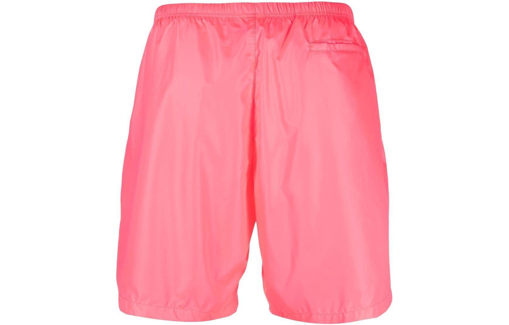 Lookbook PALM ANGELS SS23 粉色Logo松紧腰泳裤. PMFA005C99FAB0026810