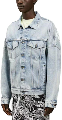 Chaqueta Denim Azul Lavado PALM ANGELS SS23 con Cuello de Solapa. PMYE006C99DEN0024001 Lookbook Chaqueta Denim Azul Lavado PALM ANGELS SS23 con Cuello de Solapa. PMYE006C99DEN0024001