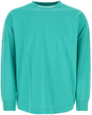 PALM ANGELS SS23 Baju Lengan Panjang Cetakan Logo Belakang Biru. PMAB001C99JER0044301 Order PALM ANGELS SS23 Baju Lengan Panjang Cetakan Logo Belakang Biru. PMAB001C99JER0044301