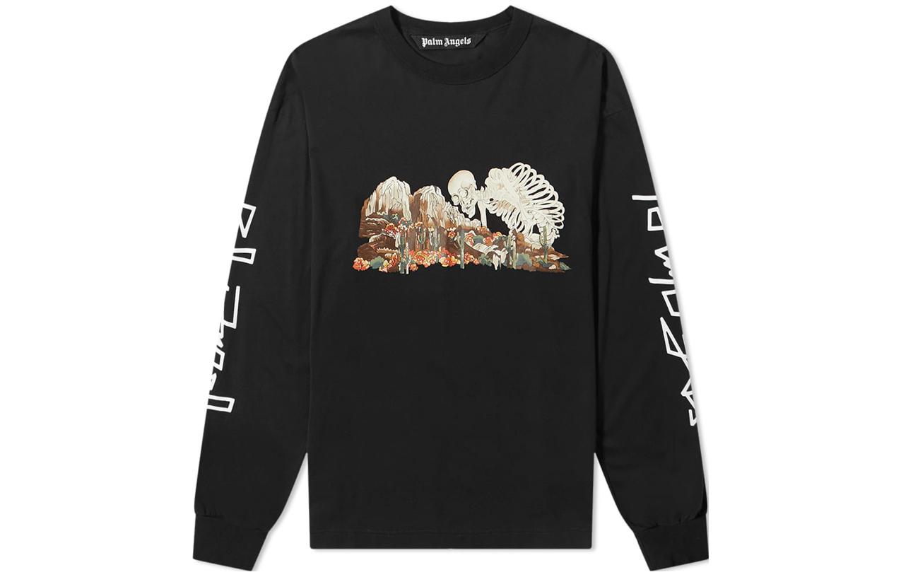 Palm Angels SS23 Cartoon Graphic Crewneck Sweatshirt Black PMAB016-F20JE-R005-1084