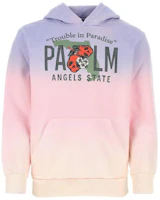 Palm Angels SS23 Gradient Logo Pink Hoodie Men’s Long Sleeve Pullover PMBB117S23FLE0088410 Palm Angels SS23 Gradient Logo Pink Hoodie Men’s Long Sleeve Pullover PMBB117S23FLE0088410
