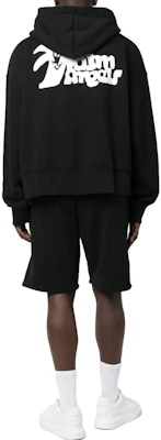 PALM ANGELS SS23 Jaket Hoodie Hitam Lengan Panjang dengan Desain Cetak Grafis. PMBE014E23FLE0021001 Purchase PALM ANGELS SS23 Jaket Hoodie Hitam Lengan Panjang dengan Desain Cetak Grafis. PMBE014E23FLE0021001