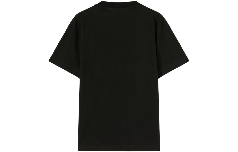 Lookbook PALM ANGELS SS23 ハートロゴプリント ユニセックス ブラックTシャツ. PMAA001T23JER012-1