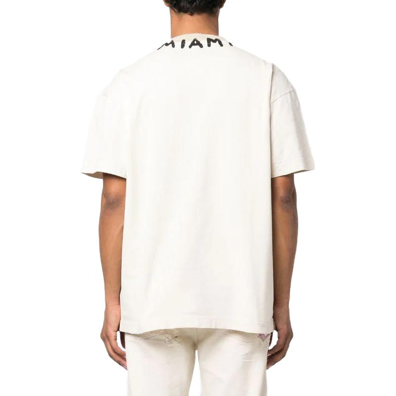 PALM ANGELS SS23 Logo Print Crewneck T-Shirt White -  Fashion. PMAA072S23JER0070110 圖 8