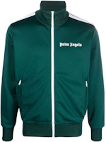 Palm Angels SS23 Logo Print Track Jacket Men’s Dark Green PMBD001C99FAB0045501 Palm Angels SS23 Logo Print Track Jacket Men’s Dark Green PMBD001C99FAB0045501