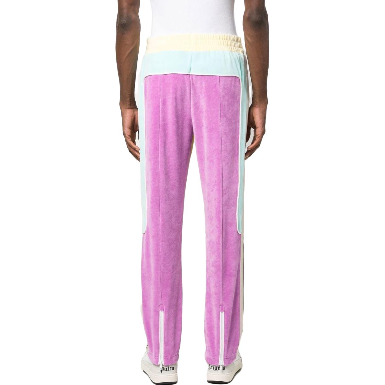 Details for Palm Angels SS23 Multicolor Logo Print Straight-Fit Jogger Pants Men. PMCJ013S23FAB0011840