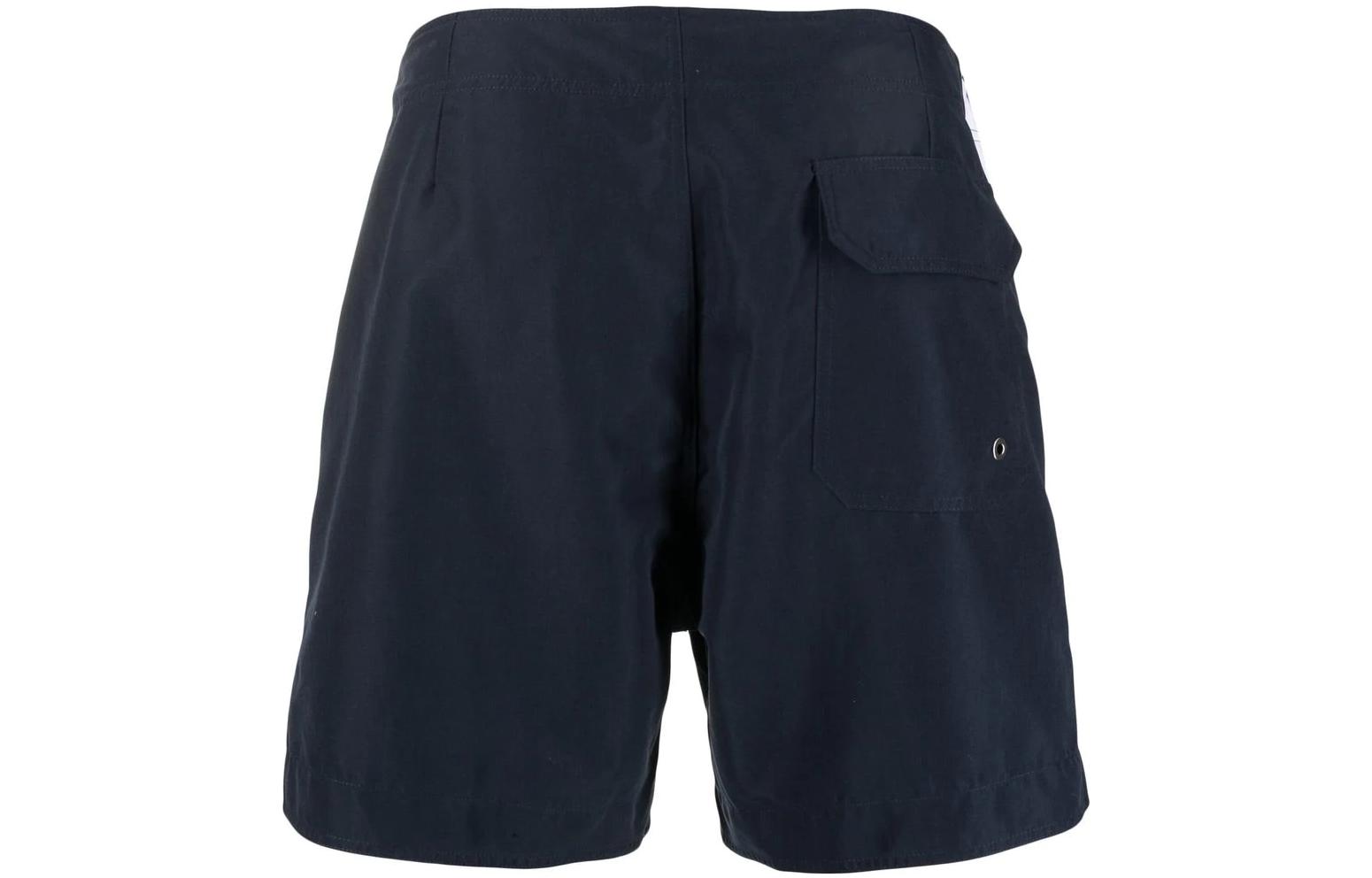 Lookbook Palm Angels SS23 海军蓝条纹抽绳短裤 PMFA009F22FAB0014601