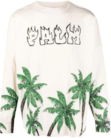Palm Angels SS23 Palm Tree Print Crewneck Sweatshirt Men’s Off-White. PMAB001S23JER0020155 Palm Angels SS23 Palm Tree Print Crewneck Sweatshirt Men’s Off-White. PMAB001S23JER0020155