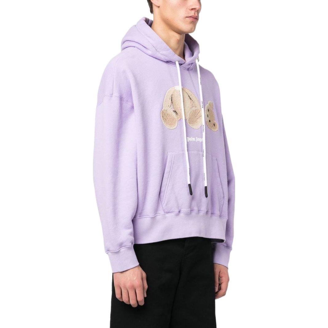 Purchase Palm Angels 2023春夏紫色小熊印花男士连帽卫衣. PMBB058C99FLE0053660