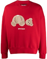 Palm Angels SS23 Red Animal Print Crewneck Long Sleeve Sweatshirt Men PMBA026C99FLE0052560 Palm Angels SS23 Red Animal Print Crewneck Long Sleeve Sweatshirt Men PMBA026C99FLE0052560