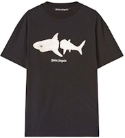Palm Angels SS23 Shark Print Crewneck Black Short Sleeve Tee PMAA001S23JER0051001 Palm Angels SS23 Shark Print Crewneck Black Short Sleeve Tee PMAA001S23JER0051001