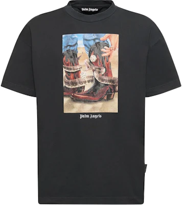 Camiseta Negra PALM ANGELS SS24 Logo Estampado de Manga Corta. PMAA072R24JER0031084 Order Camiseta Negra PALM ANGELS SS24 Logo Estampado de Manga Corta. PMAA072R24JER0031084