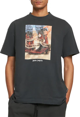 Camiseta Negra PALM ANGELS SS24 Logo Estampado de Manga Corta. PMAA072R24JER0031084 Purchase Camiseta Negra PALM ANGELS SS24 Logo Estampado de Manga Corta. PMAA072R24JER0031084