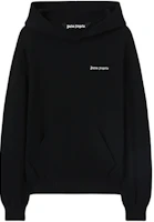Palm Angels SS24 Black Hoodie with Embroidered Logo PMHU009S24KNI0011003 Palm Angels SS24 Black Hoodie with Embroidered Logo PMHU009S24KNI0011003