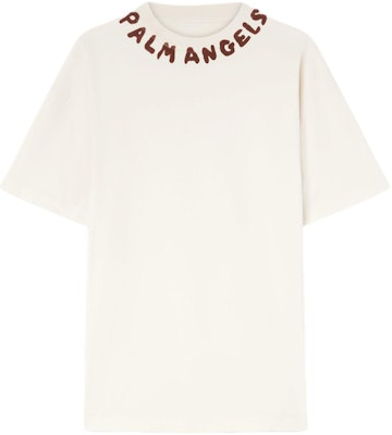 Palm Angels SS24 Letter Print Crewneck Short Sleeve T-Shirt White Men PMAA072S24JER0020325 Buy Palm Angels SS24 Letter Print Crewneck Short Sleeve T-Shirt White Men PMAA072S24JER0020325