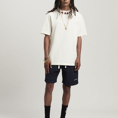 Palm Angels SS24 Letter Print Crewneck Short Sleeve T-Shirt White Men PMAA072S24JER0020325 Lookbook Palm Angels SS24 Letter Print Crewneck Short Sleeve T-Shirt White Men PMAA072S24JER0020325