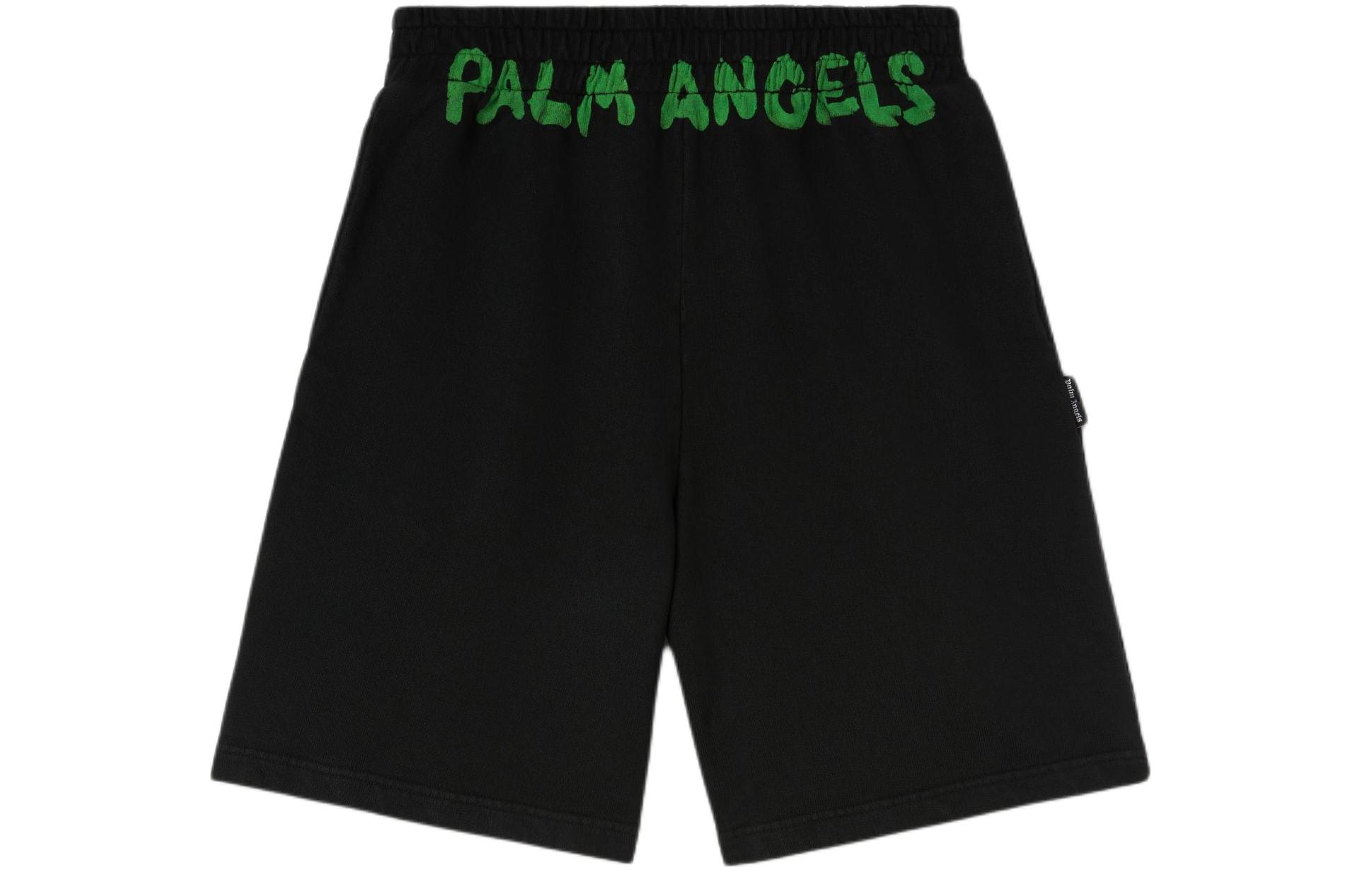 Order Palm Angels SS24 Logo Elastic Waist Casual Shorts  Black. PMCI010S24FLE0021070