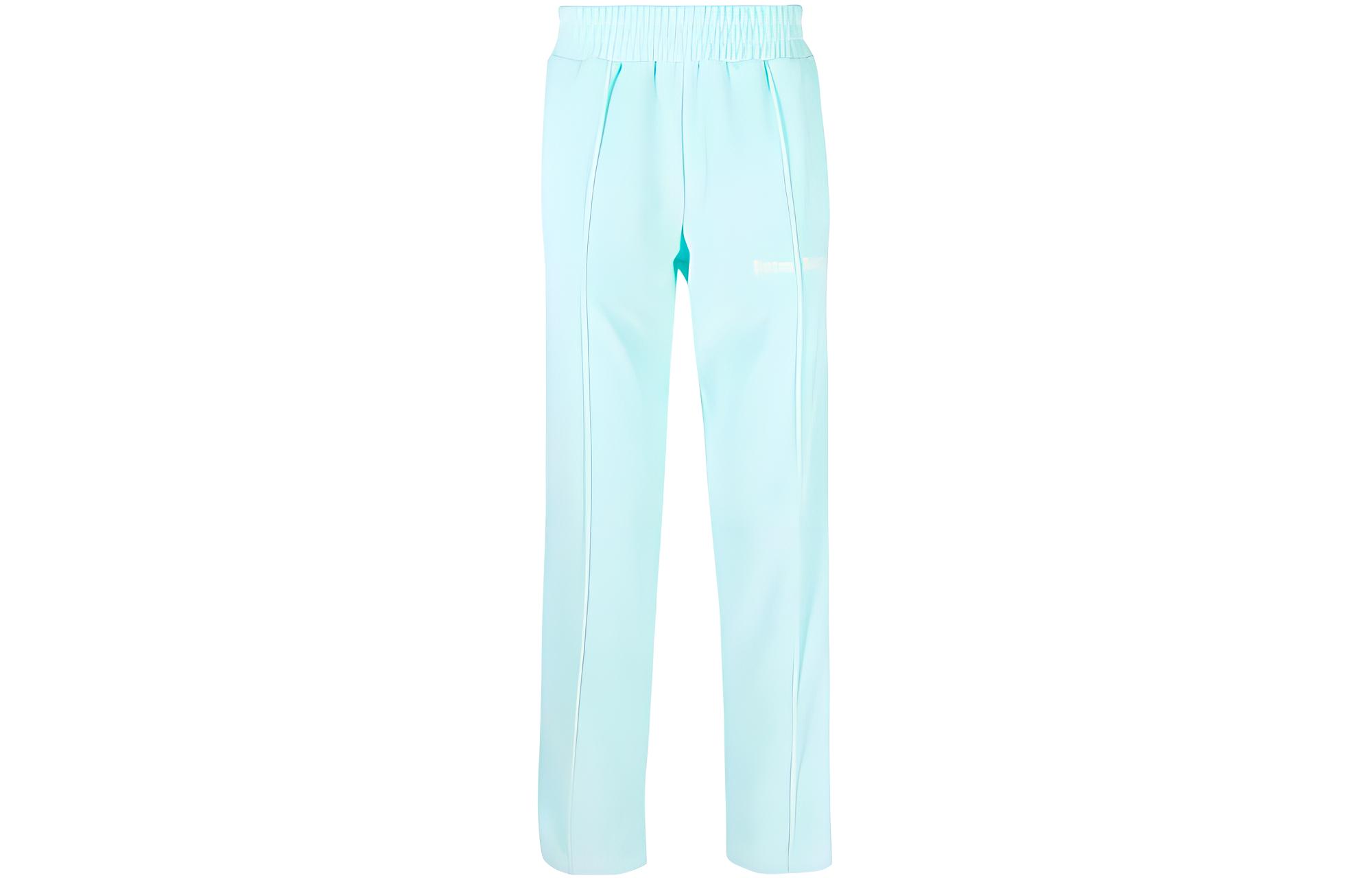 Palm Angels Straight-Leg Side-Stripe Track Pants Men Light Blue. PMCJ001S23FAB0024003