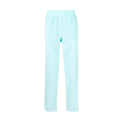 Palm Angels Straight-Leg Side-Stripe Track Pants Men Light Blue. PMCJ001S23FAB0024003
