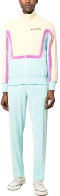 Palm Angels Straight-Leg Side-Stripe Track Pants Men Light Blue. PMCJ001S23FAB0024003 Lookbook Palm Angels Straight-Leg Side-Stripe Track Pants Men Light Blue. PMCJ001S23FAB0024003