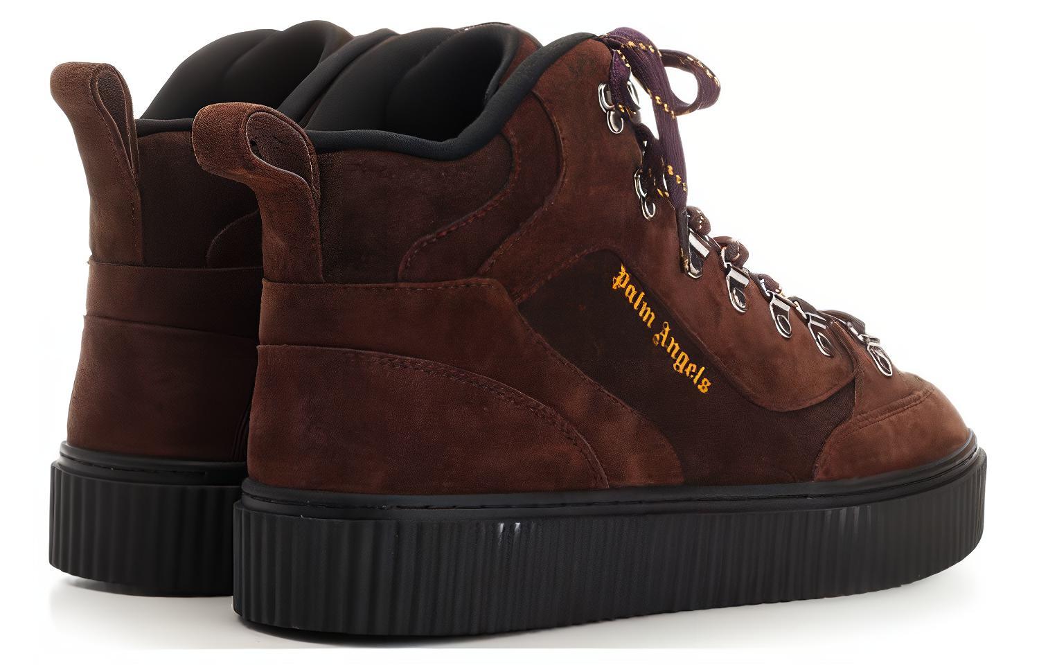 Palm Angels Suede Boots 'Brown Essentials' 圖 4