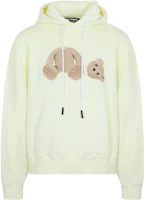Palm Angels Teddy Bear Cartoon Print Sweatshirt Yellow PMBB058S22FLE0156560 Palm Angels Teddy Bear Cartoon Print Sweatshirt Yellow PMBB058S22FLE0156560