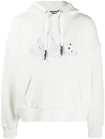 PALM ANGELS Teddy Bear Hoodie White PMBB058E20FLE0044401 PALM ANGELS Teddy Bear Hoodie White PMBB058E20FLE0044401
