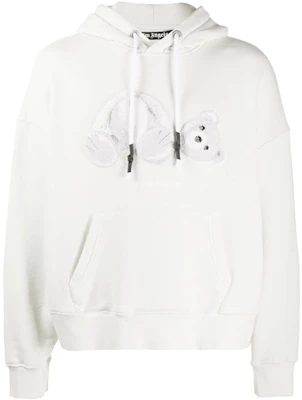 PALM ANGELS Teddy Bear Hoodie White PMBB058E20FLE0044401 Buy PALM ANGELS Teddy Bear Hoodie White PMBB058E20FLE0044401