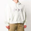 Shop PALM ANGELS Teddy Bear Hoodie White PMBB058E20FLE0044401