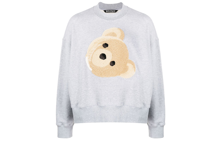 Palm Angels Teddy Bear Patch Sweatshirt Gray PMBA026R206310310788