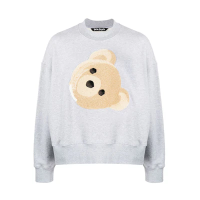 Palm Angels Teddy Bear Patch Sweatshirt Gray PMBA026R206310310788