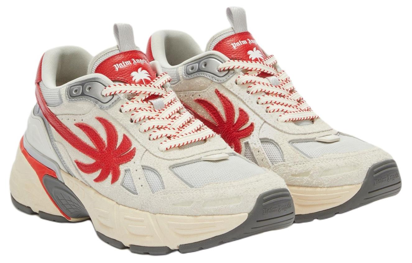 Order Palm Angels The Palm Runner Beige Merah PMIA098R24LEA0016125