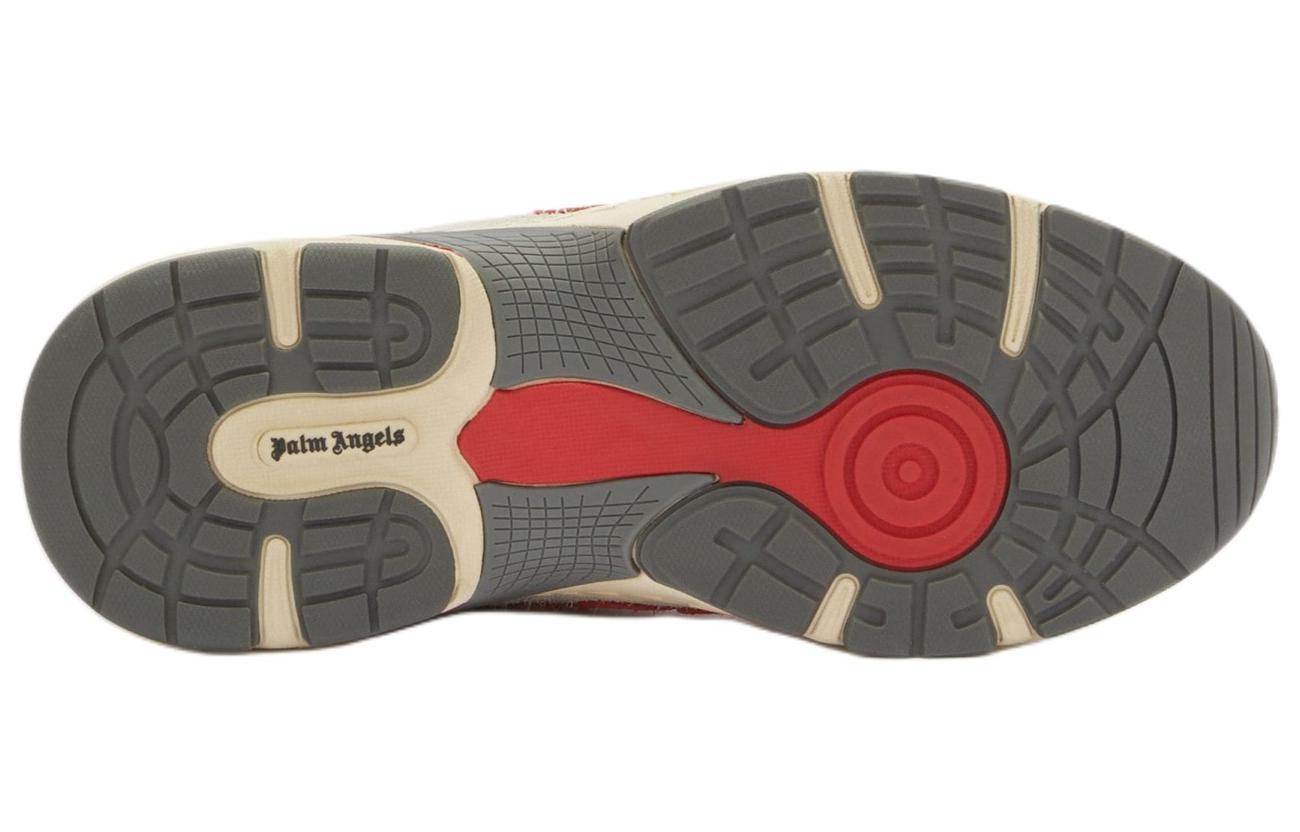 Shop Palm Angels The Palm Runner Beige Merah PMIA098R24LEA0016125