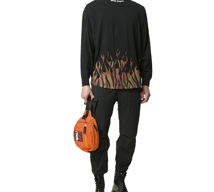 Purchase パームエンジェルス タイガーフレーム 長袖 ブラック Tシャツ PMAB001E20JER0011020