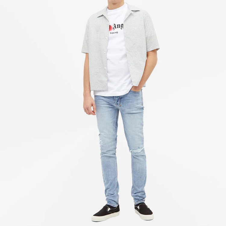 Lookbook PALM ANGELS 東京噴漆標誌紅色白色T恤 PMAA001S204130590120