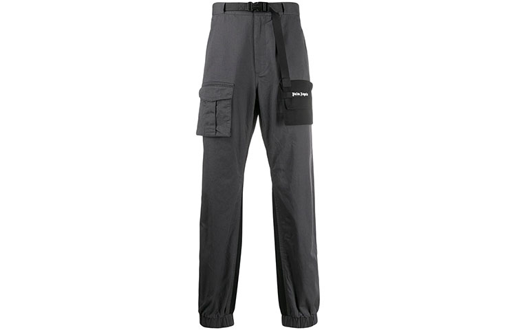 PALM ANGELS Two-Tone Cargo Pants Men’s Dark Grey PMCA064R207410010810