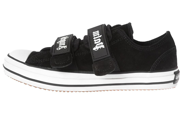 Palm Angels Velcro Vulcanized Low 'Black' PMIA034E20LEA001-1001