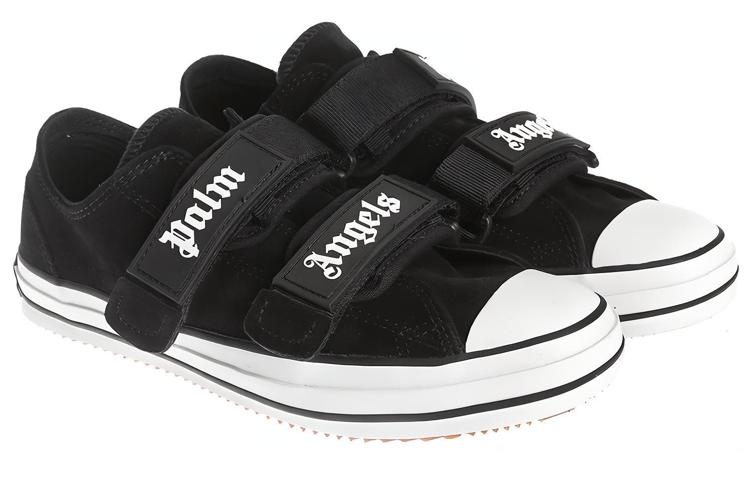 Lookbook Palm Angels Velcro Vulcanized Low 'Black' PMIA034E20LEA001-1001