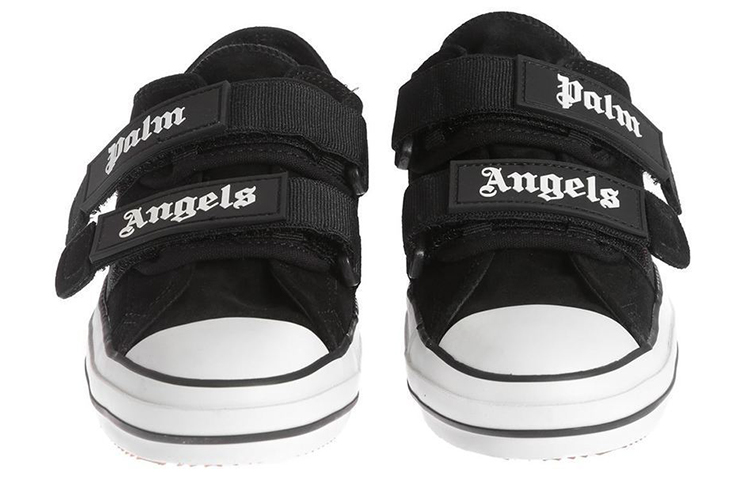 Shop Palm Angels Velcro Vulcanized Low 'Black' PMIA034E20LEA001-1001