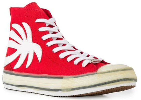 Palm Angels Vulcanized High ''Palm Tree - Rood'' Sneakers PMIA048E20FAB0012501 Order Palm Angels Vulcanized High ''Palm Tree - Rood'' Sneakers PMIA048E20FAB0012501