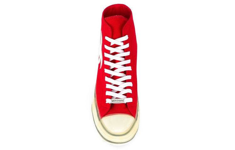 Lookbook Palm Angels Vulcanized High ''Palm Tree - Rood'' Sneakers PMIA048E20FAB0012501