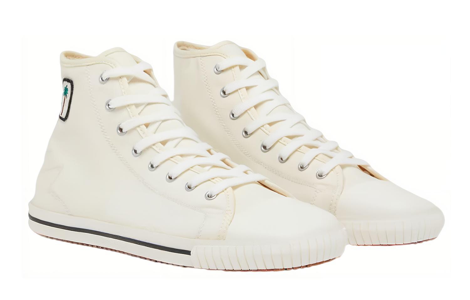 Lookbook Palm Angels Vulcanized High 'White' PMIA075S22FAB0010110