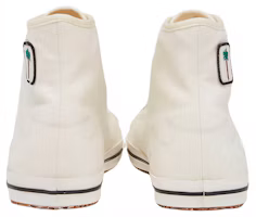 Shop Palm Angels 高帮硫化鞋‘白色’ PMIA075S22FAB0010110
