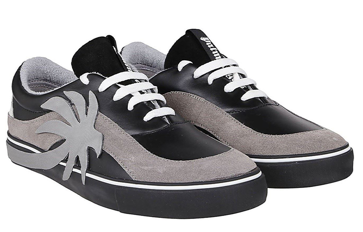 Palm Angels Vulcanized Low 'Palm Tree - Black Silver' 圖 2