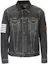 Buy Chaqueta Negra con Rayas Lavadas y Bolsillo Palm Angels para Hombre. PMYE003S182300617601