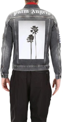 Chaqueta Negra con Rayas Lavadas y Bolsillo Palm Angels para Hombre. PMYE003S182300617601 Shop Chaqueta Negra con Rayas Lavadas y Bolsillo Palm Angels para Hombre. PMYE003S182300617601